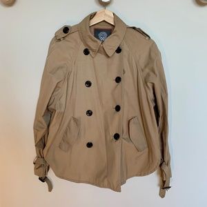 Vince Camuto Short Trench Coat Khaki